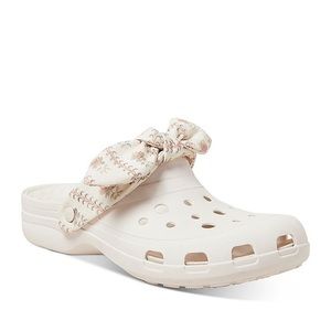 Loeffler Randall Ezra summer clog with floral grosgrain ribbon size 10/10.5